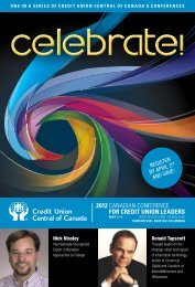 2012 CANADIAN CONFERENCE FOR CREDIT UNION LEADERS