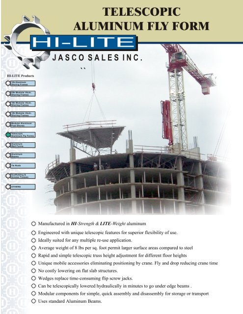 Telescopic Aluminum Fly Form - Hi-Lite Systems Inc.