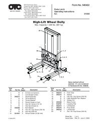 High-Lift Wheel Dolly - OTC