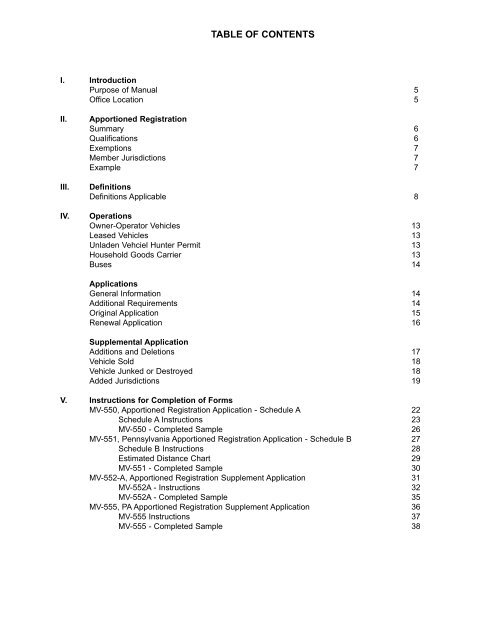 Pa Vehicle Registration Fee Chart