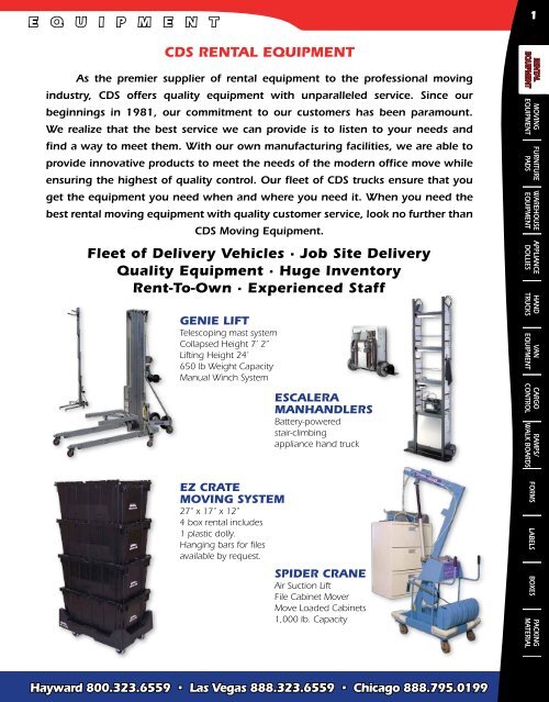 Download Entire Catalog pdf - CDS Moving Equipment