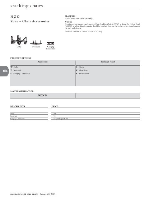 seating Pricing - Teknion