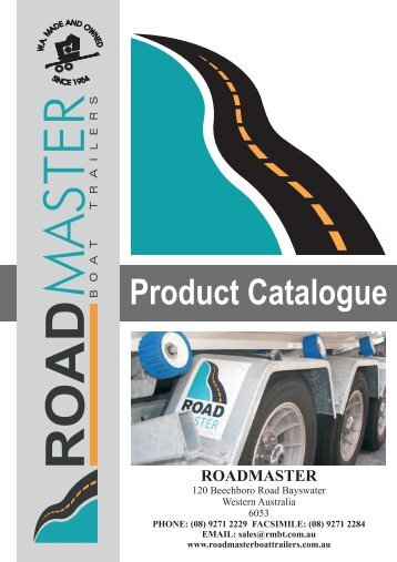 Product Catalogue - Roadmaster Boat Trailers