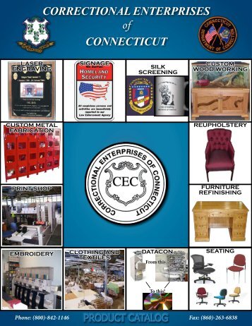 Correctional Enterprises of Connecticut Product Catalog - CT.gov