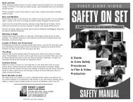 to download Safety Manual & Checklist - First Light Video