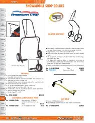 SNOWMOBILE SHOP DOLLIES - Marshall Distributing