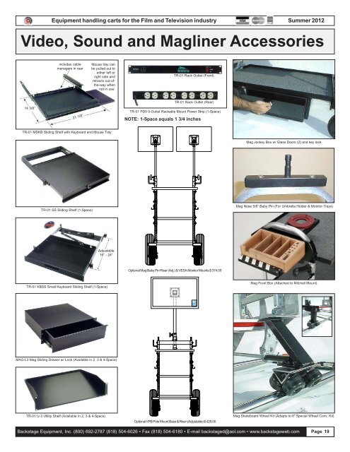 Prop Carts - Backstage Equipment