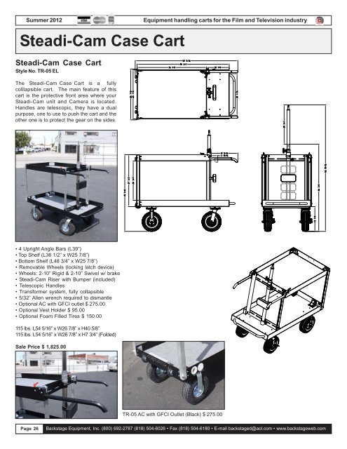 Prop Carts - Backstage Equipment