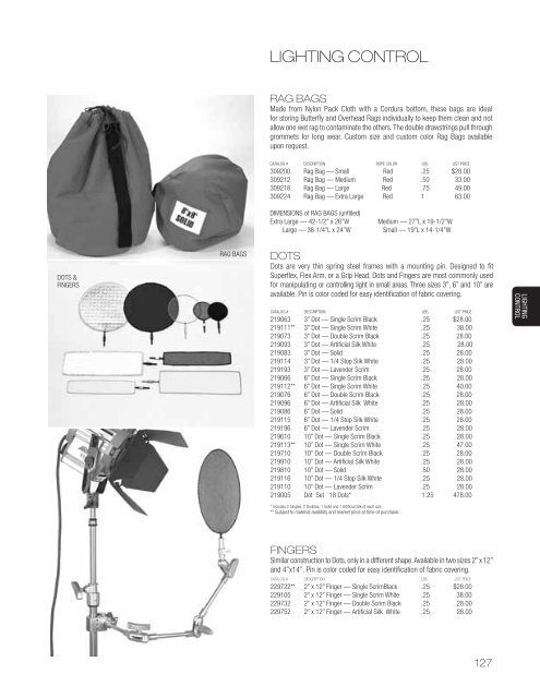 click here to view & download the full - Matthews Studio Equipment