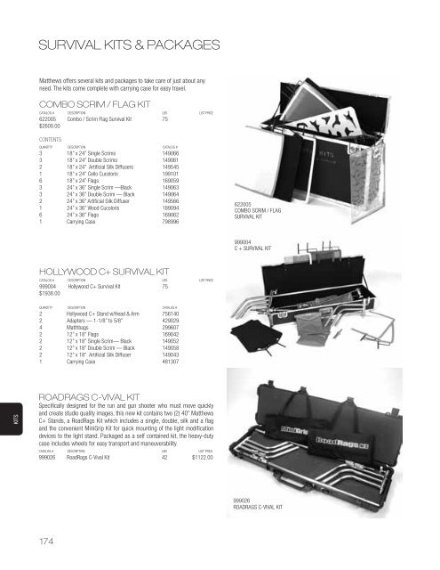 click here to view & download the full - Matthews Studio Equipment