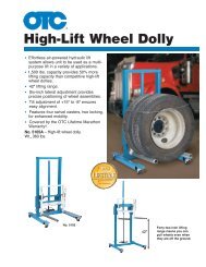 High-Lift Wheel Dolly - OTC