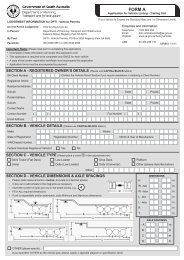 Permit vehicle listing application (Form A) - trailing unit - SA.Gov.au