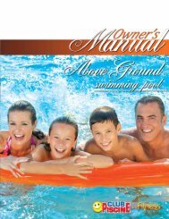Download the above ground pool manual - Club Piscine
