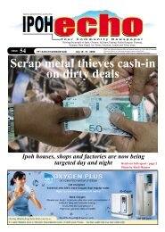 Scrap metal thieves cash-in on dirty deals - Ipoh Echo