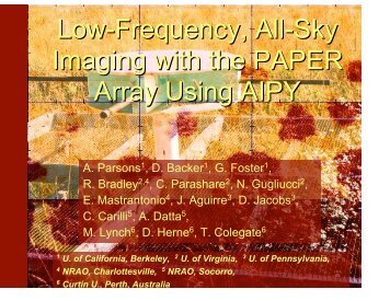 Low-Frequency, All-Sky Imaging with the PAPER Array Using AIPY