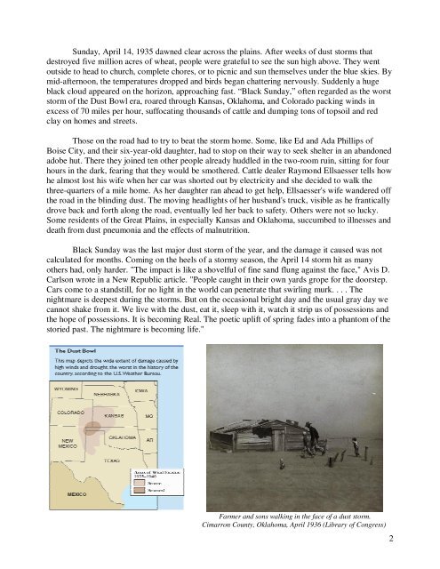“The Dirty Thirties”: The Dust Bowl - Teach American History