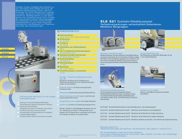 ELS 521 Querbahn-Etikettierautomat - Peyer Graphic AG
