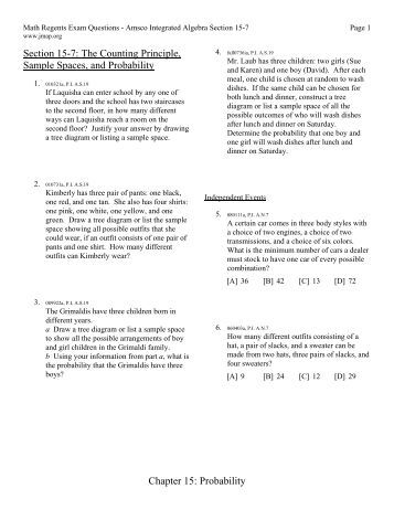 Worksheets Sample Space Worksheet name sample space worksheet use the counting principle to solve spaces and probability jmap