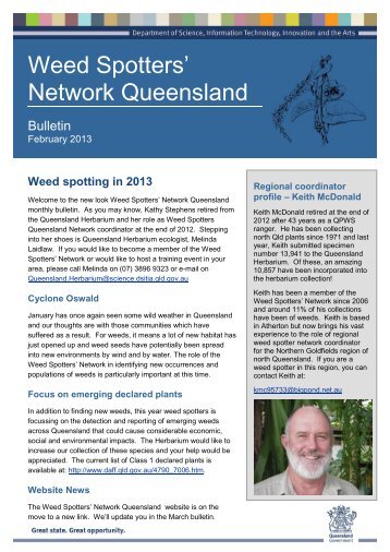 Weed spotter newsletter Autumn 2013