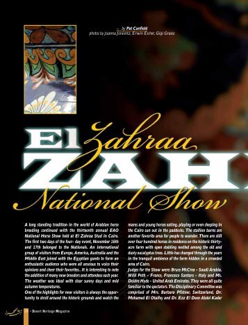 n.10 - El Zahraa - Desert Heritage Magazine