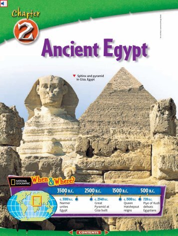 Chapter 2: Ancient Egypt - Wabash Independent Networks