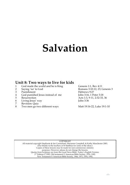 Salvation - Matthias Media