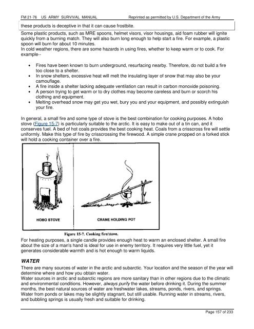 FM 21-76 US ARMY SURVIVAL MANUAL - AR15.com