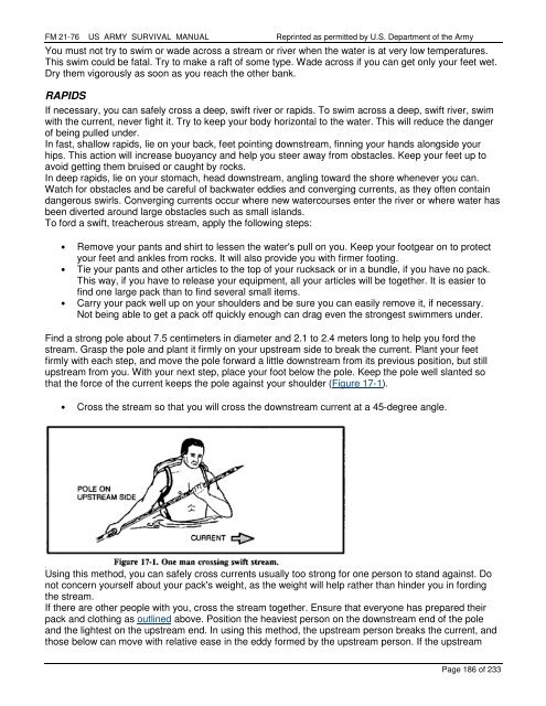 FM 21-76 US ARMY SURVIVAL MANUAL - AR15.com