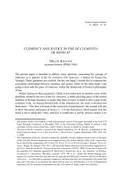 clemency and justice in the de clementia of seneca - PPKE JÁK - IAS