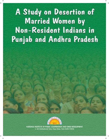 A Study on Desertion of Married Women by Non-Resident ... - Nipccd