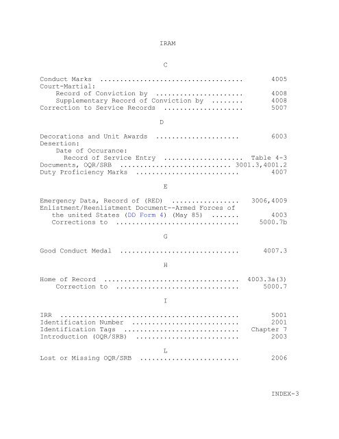 MCO P1070.12K W CH 1 MARINE CORPS INDIVIDUAL RECORDS ...