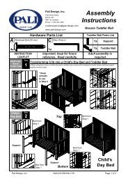 Assembly Instructions Pali