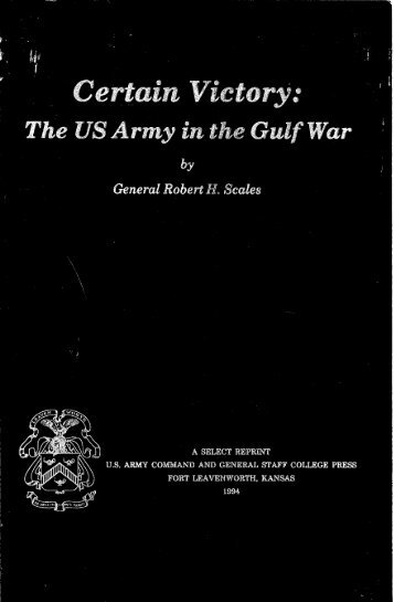 Certain Victory - Combined Arms Research Library (CARL) - U.S. Army