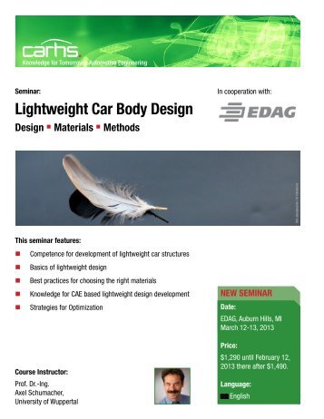 Lightweight Car Body Design - Carhs