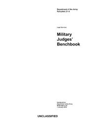 Military Judges' Benchbook - Army Publishing Directorate - U.S. Army