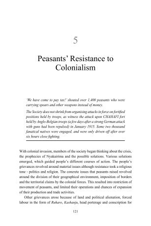 5. Peasants' Resistance to Colonialism - codesria
