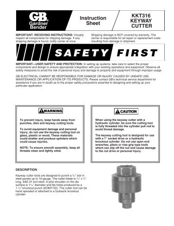 KKT316 Instructions - Gardner Bender