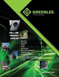 Greenlee Catalog - Delco Wire and Cable Limited