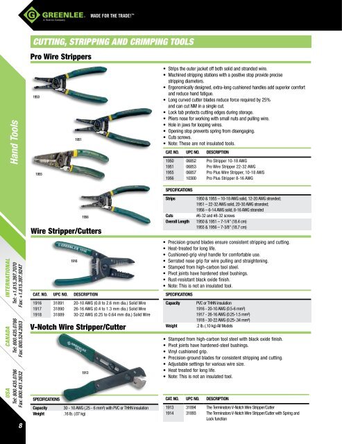 Greenlee Catalog - Delco Wire and Cable Limited