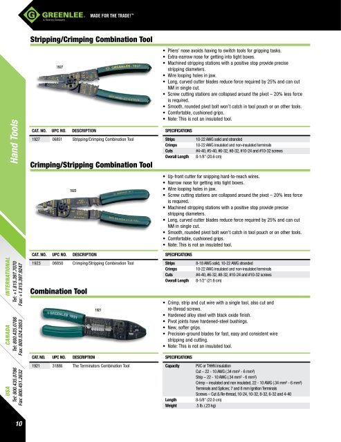 Greenlee Catalog - Delco Wire and Cable Limited