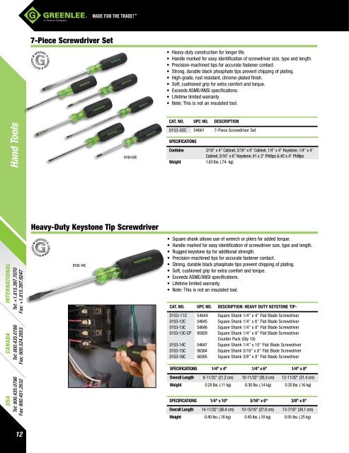 Greenlee Catalog - Delco Wire and Cable Limited