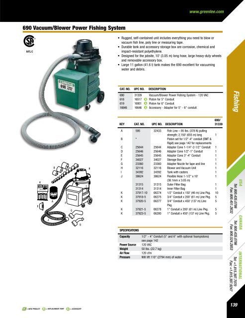 Greenlee Catalog - Delco Wire and Cable Limited