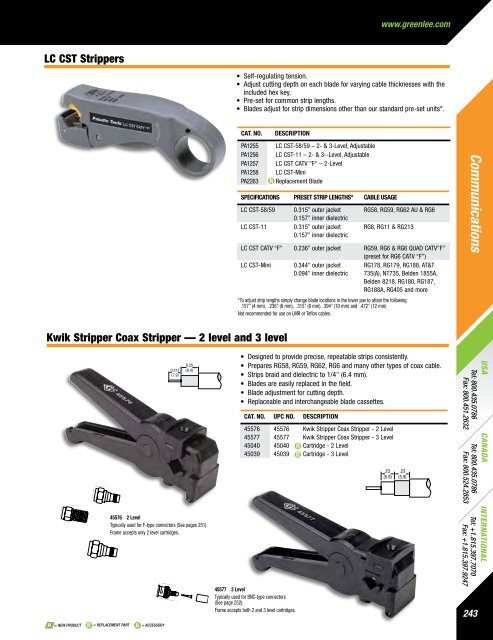 Greenlee Catalog - Delco Wire and Cable Limited