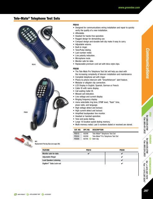 Greenlee Catalog - Delco Wire and Cable Limited