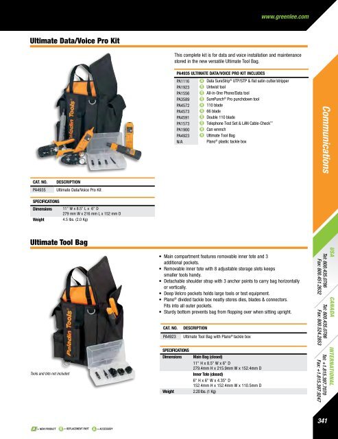 Greenlee Catalog - Delco Wire and Cable Limited