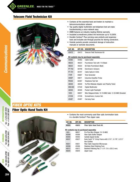 Greenlee Catalog - Delco Wire and Cable Limited