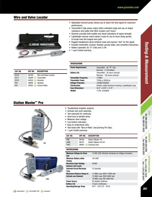 Greenlee Catalog - Delco Wire and Cable Limited