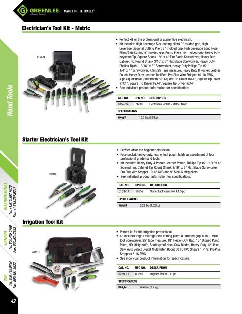 Greenlee Catalog - Delco Wire and Cable Limited