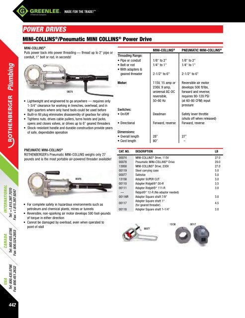 Greenlee Catalog - Delco Wire and Cable Limited