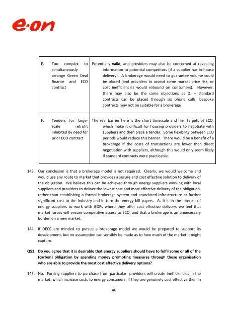 1 Department of Energy and Climate Change The Green Deal and ...